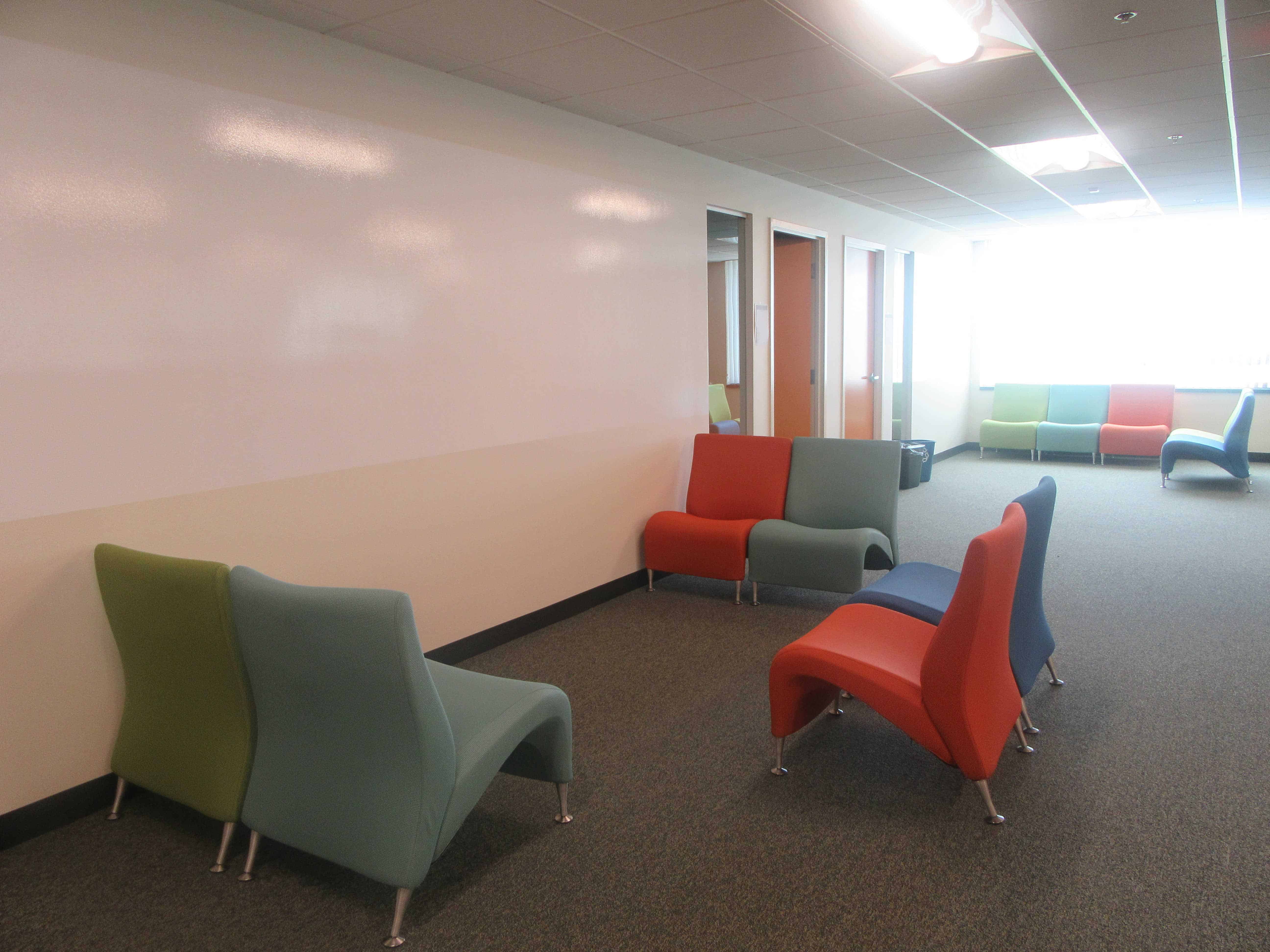 open collaboration area, office furniture