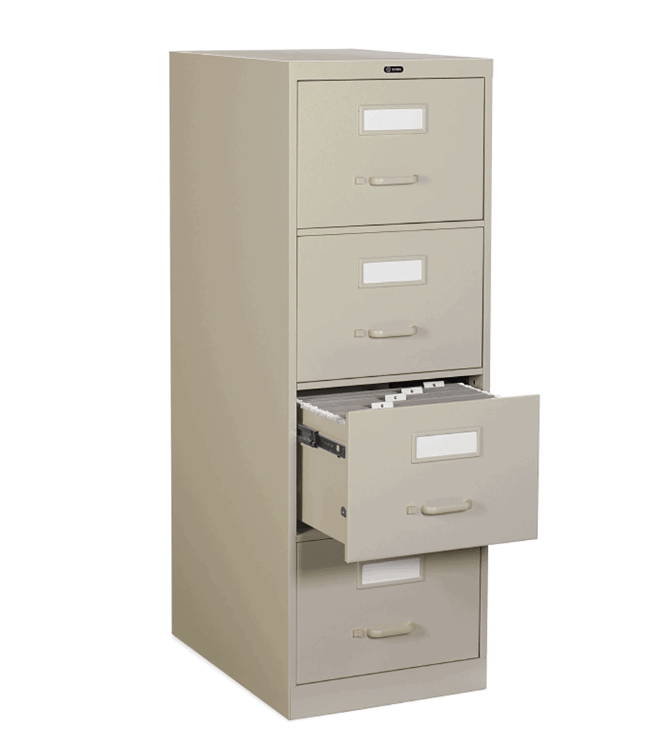 25D 4 Drawer Vertical File - Letter, File Cabinet