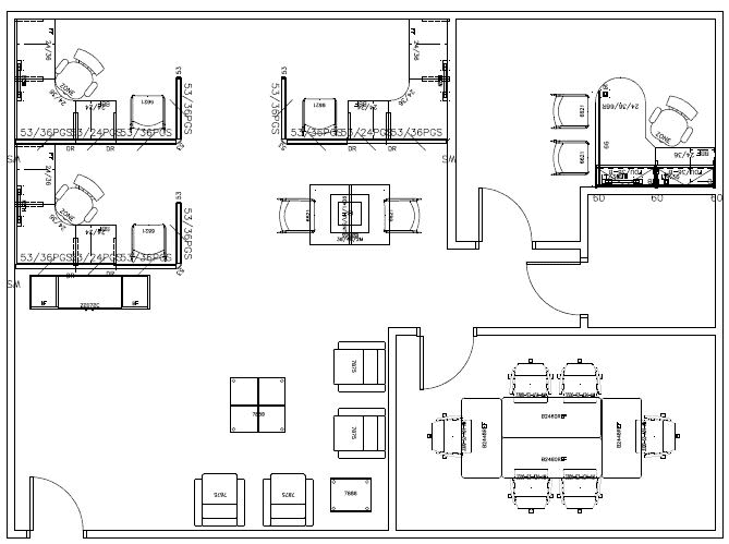 Office Design, 2D Office Design Floor Plan