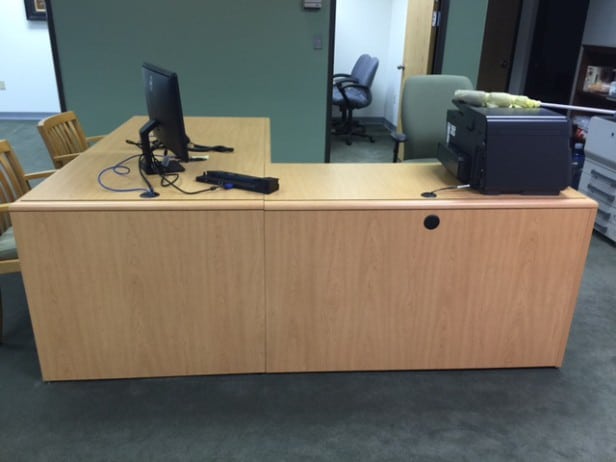 Used Desk with Return