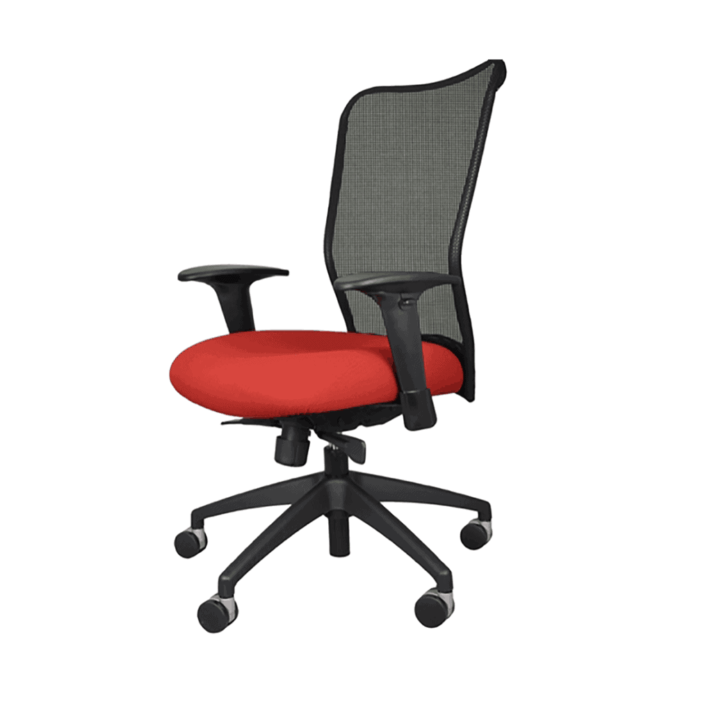 Mesh High Back Task Chair With Adjustable Arms 