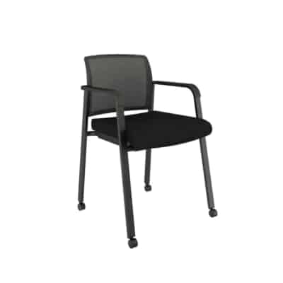Mesh Back Chair with Fabric Seat