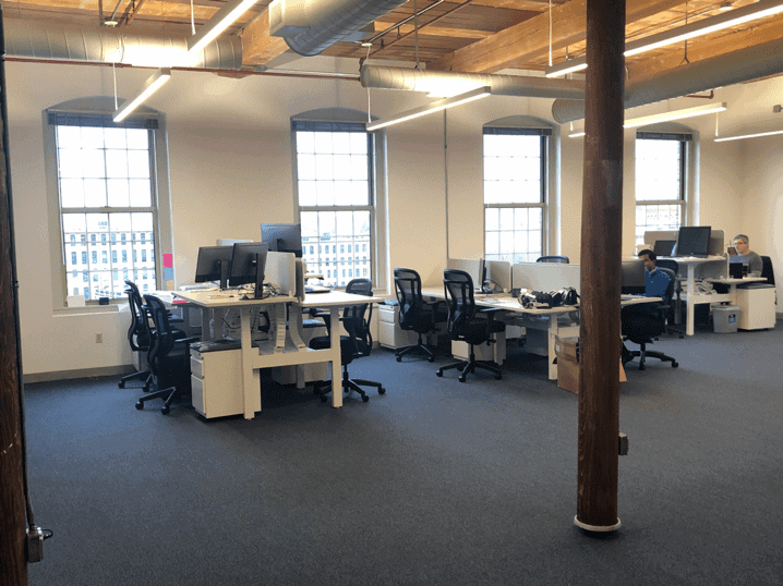 Office design and furniture for a quickly growing company