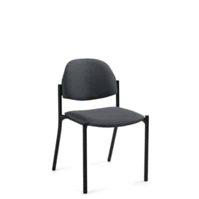 vinyl armless reception chair