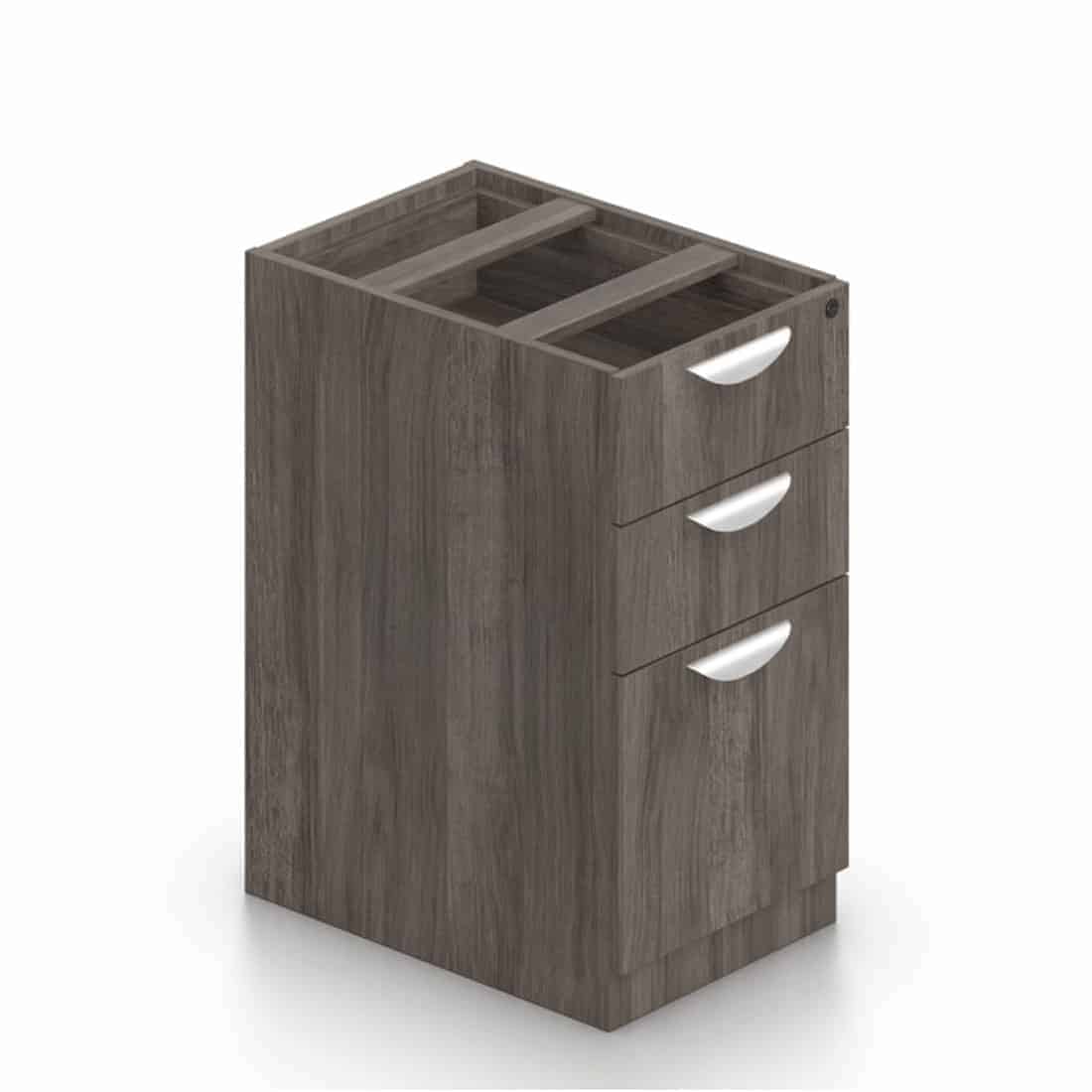 Padded storage pedestal Box/Box/File pedestal with cushion top
