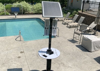 Solar charging table