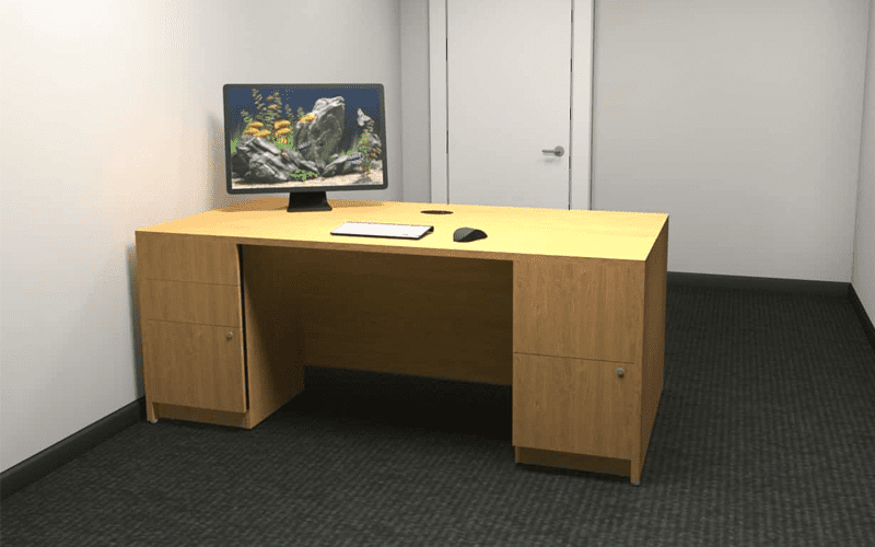Logiflex Double Pedestal Desk