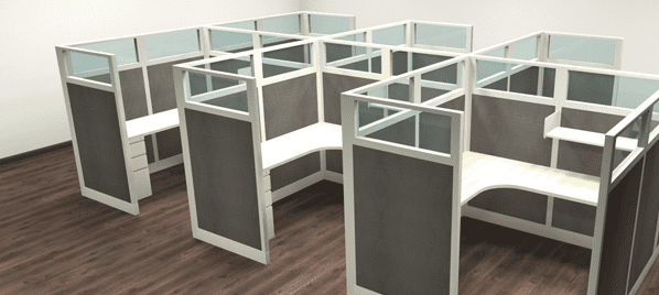 Call center cubicles