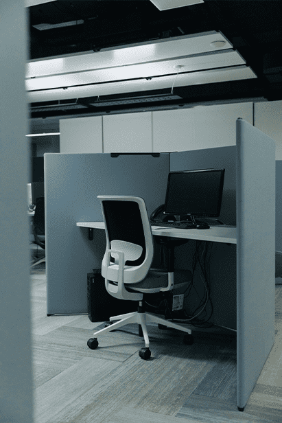 cubicle in office