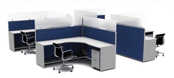 Cubicles with dividers