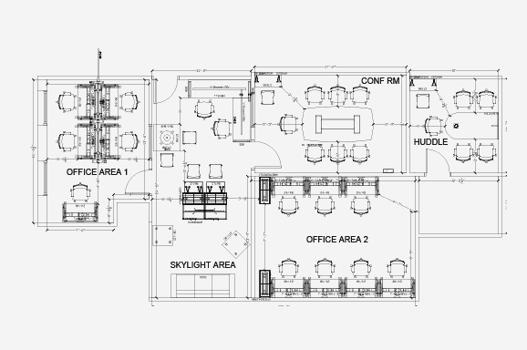 hybrid office layout