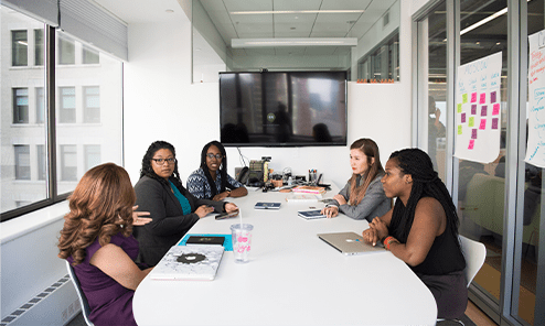 People meeting in conference room