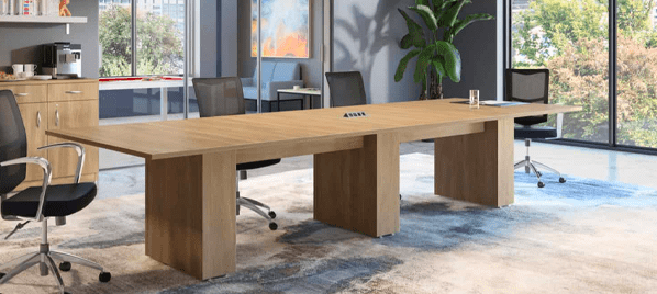 square conference room table